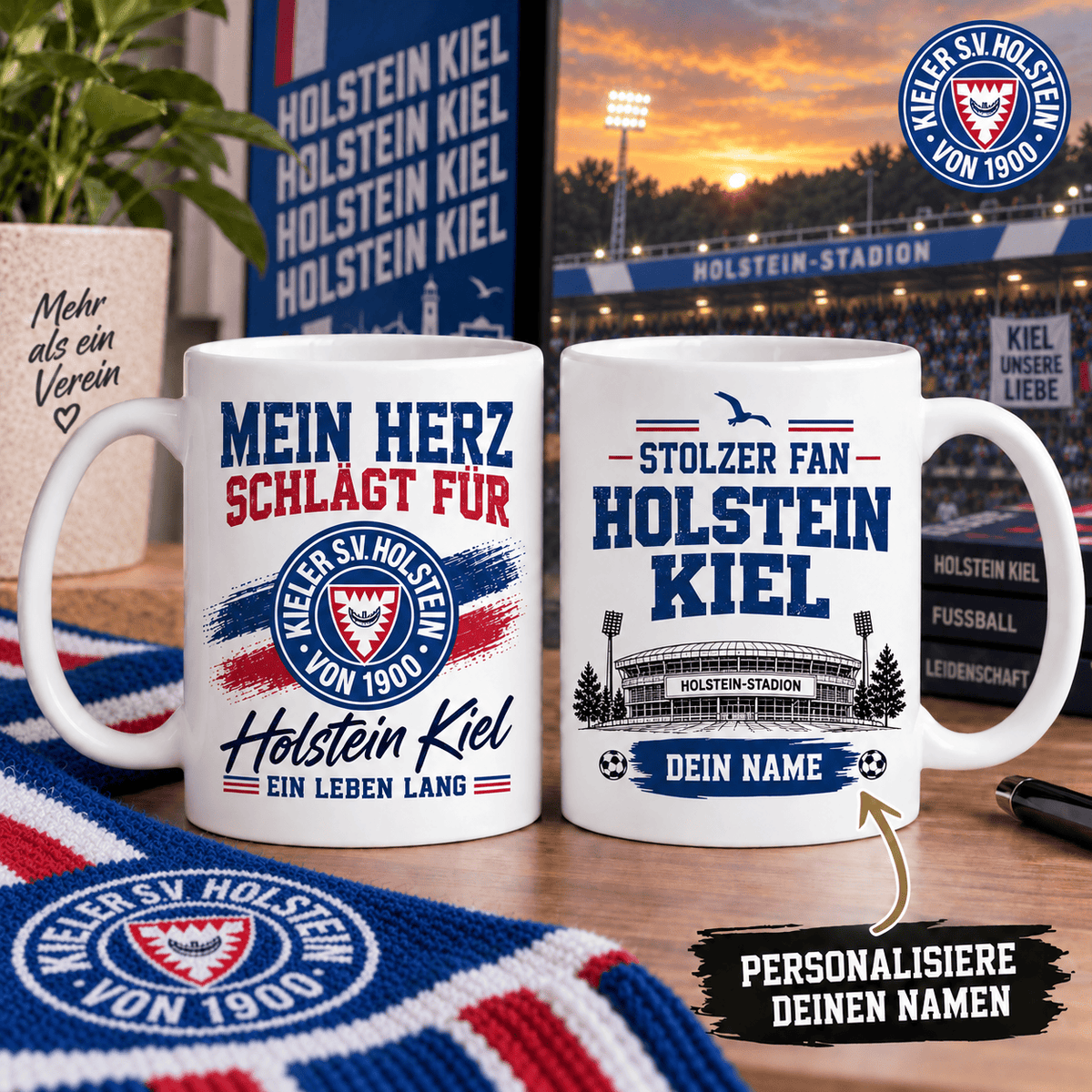 Holstein Kiel Custom Name Fan Coffee Mug
