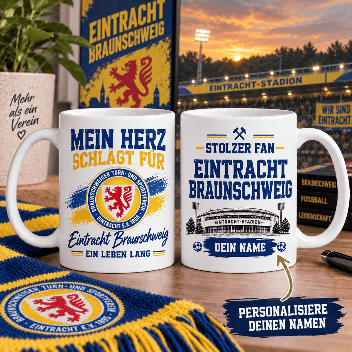 Eintracht Braunschweig Custom Name Fan Coffee Mug