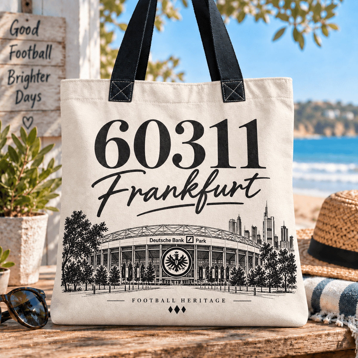 Eintracht Frankfurt Football Heritage Canvas Tote Bag