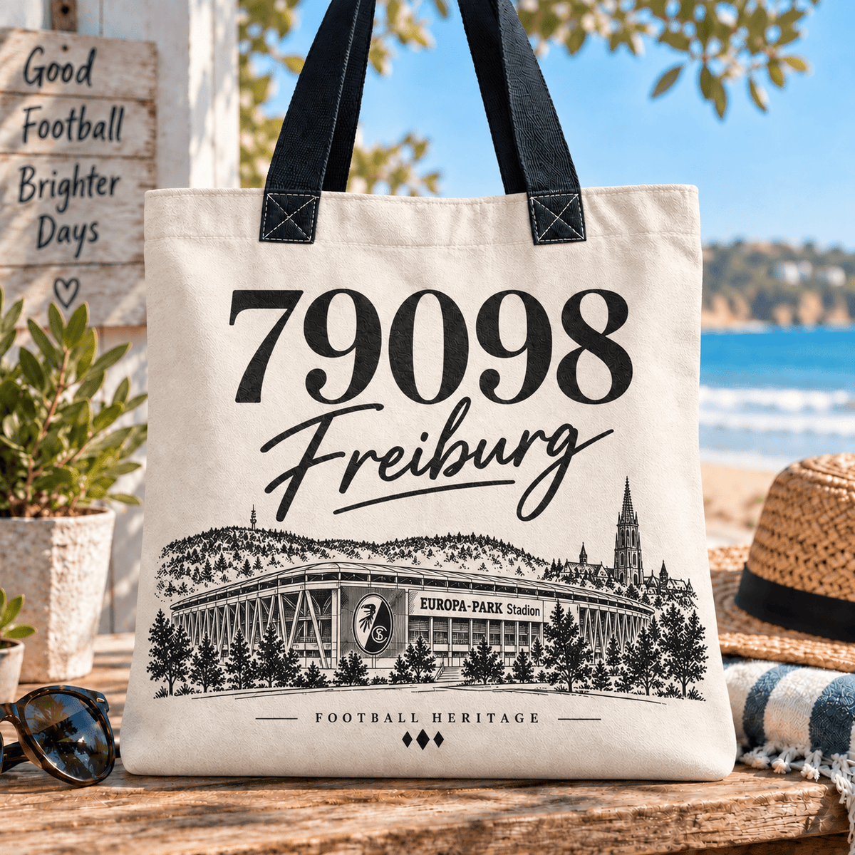 SC Freiburg Football Heritage Canvas Tote Bag
