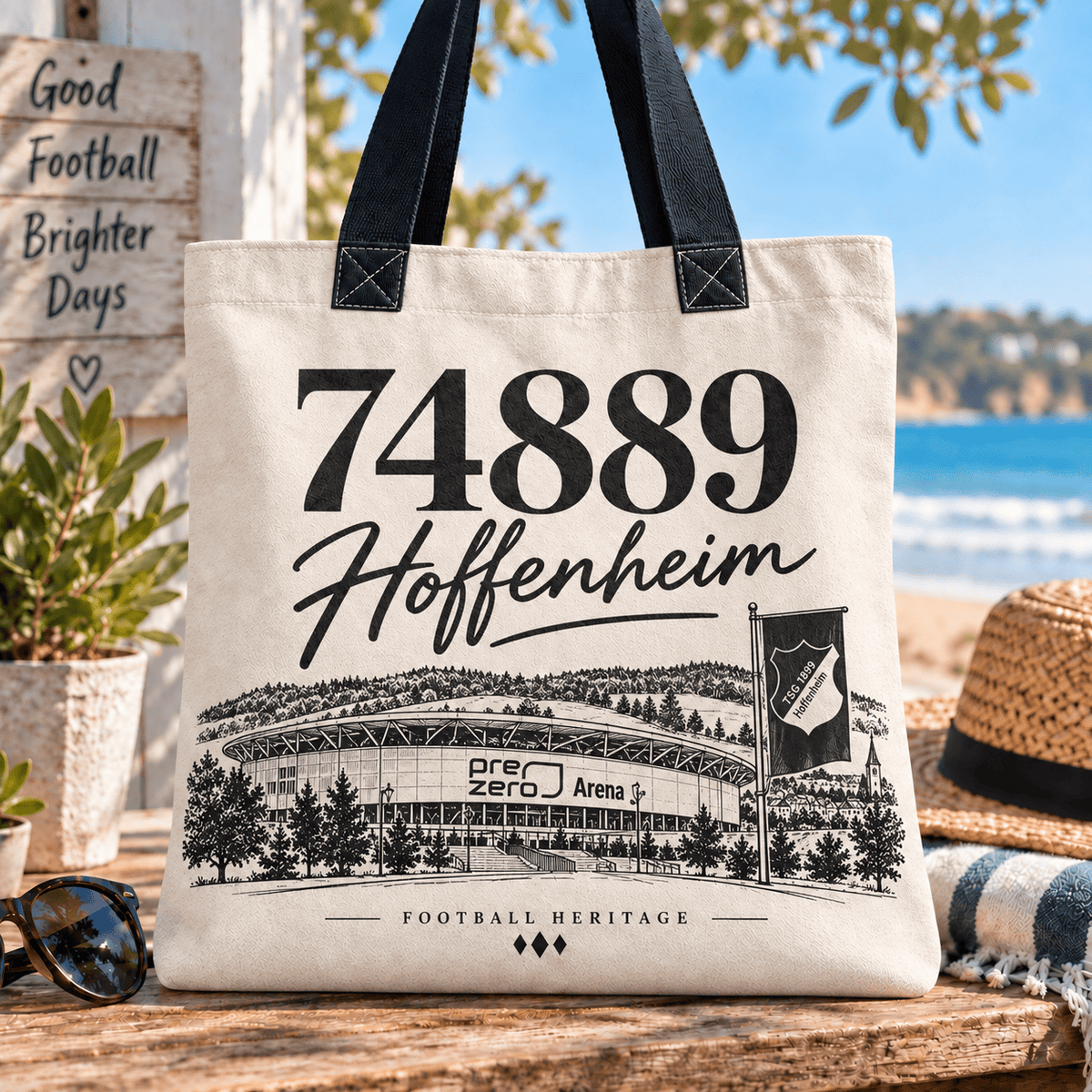 TSG Hoffenheim Football Heritage Canvas Tote Bag