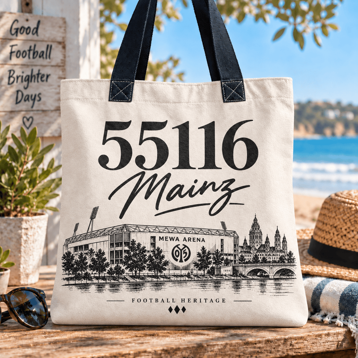 Mainz 05 Football Heritage Canvas Tote Bag