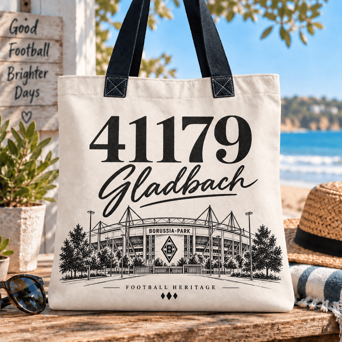 Borussia Mönchengladbach Football Heritage Canvas Tote Bag
