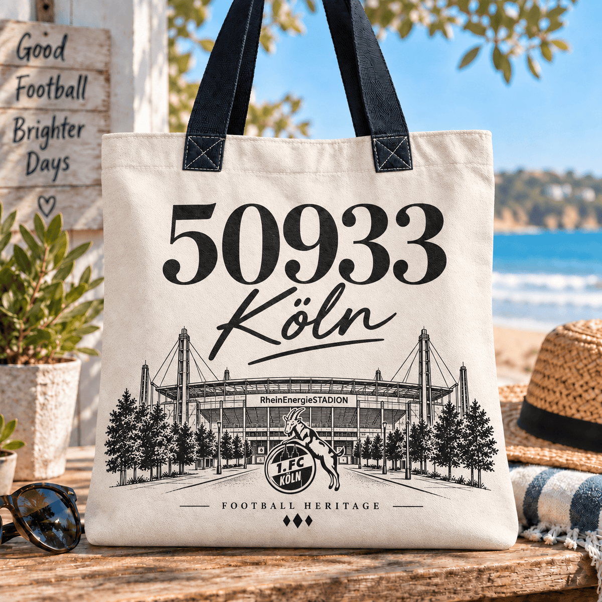 1. FC Köln Football Heritage Canvas Tote Bag