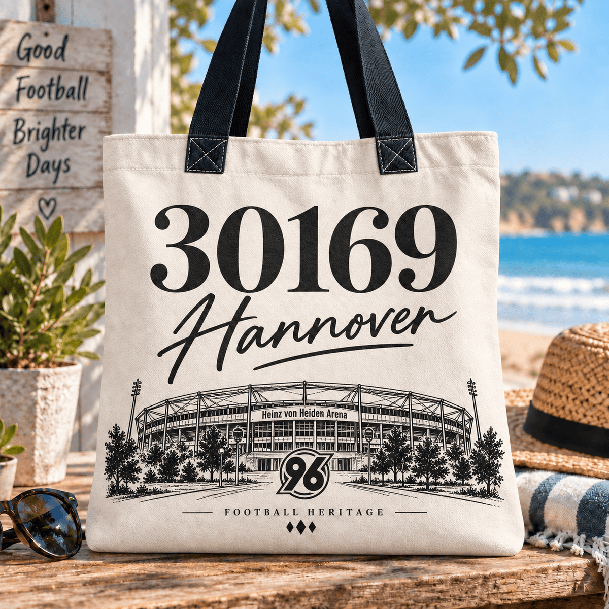 Hannover 96 Football Heritage Canvas Tote Bag