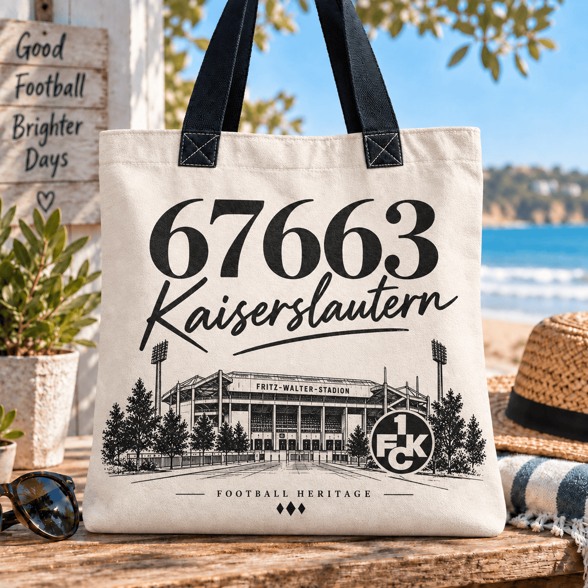 FC Kaiserslautern Football Heritage Canvas Tote Bag