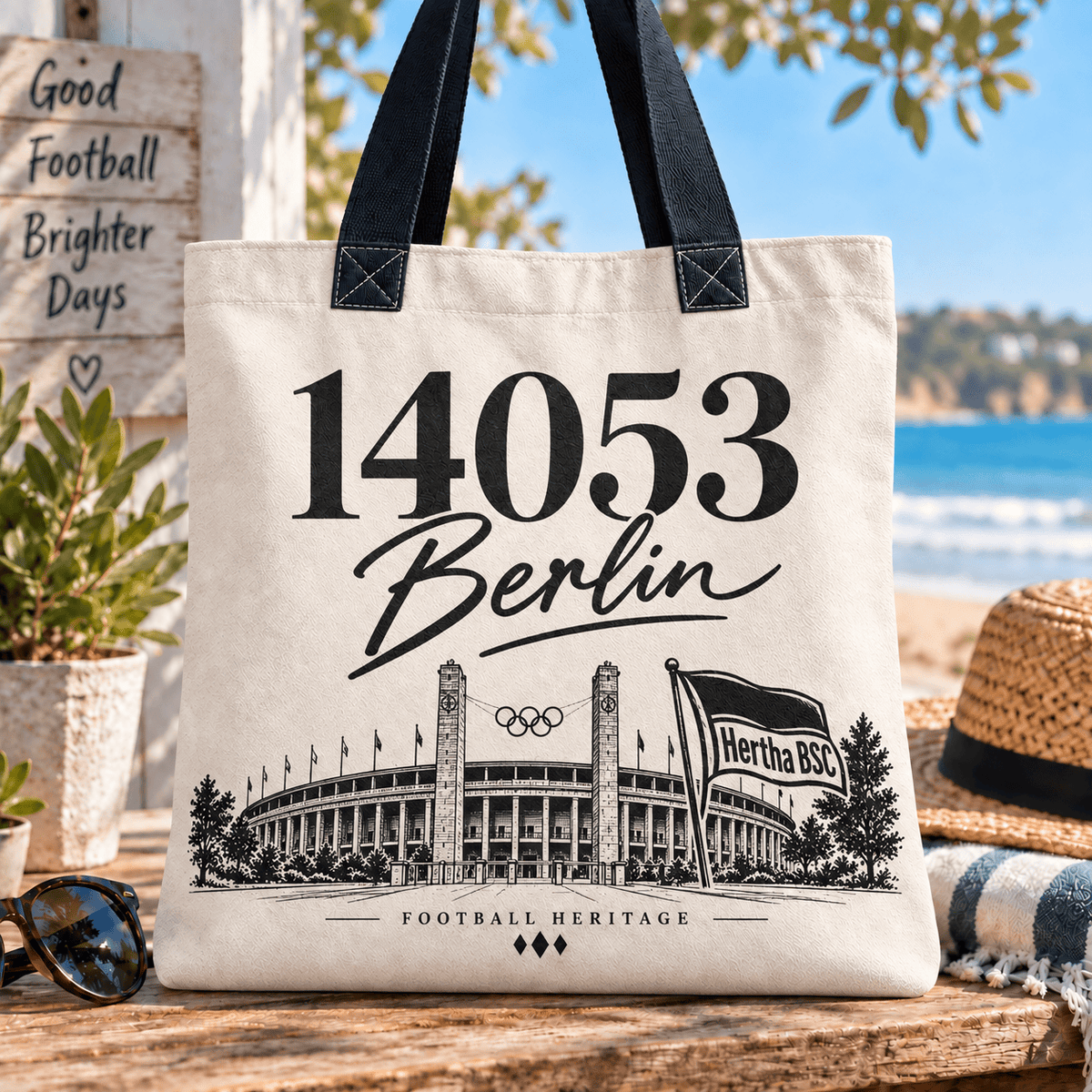 Hertha BSC Football Heritage Canvas Tote Bag