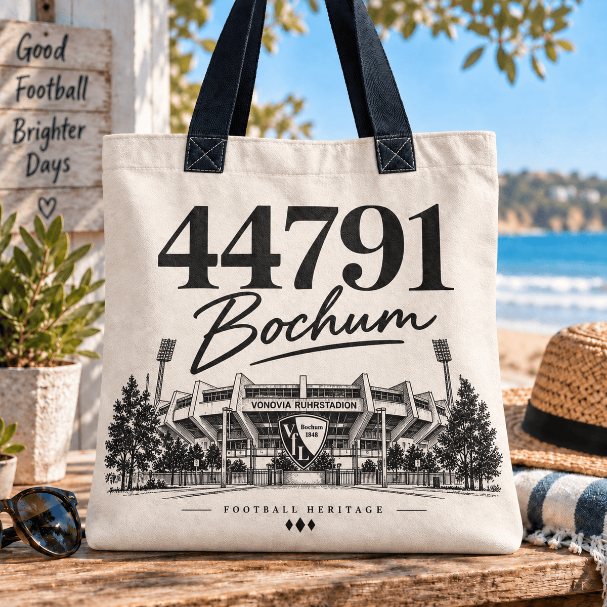 VfL Bochum Football Heritage Canvas Tote Bag