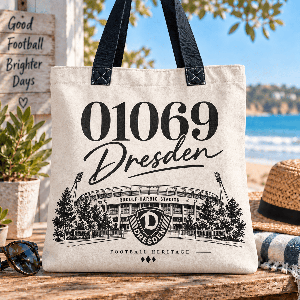 Dynamo Dresden Football Heritage Canvas Tote Bag