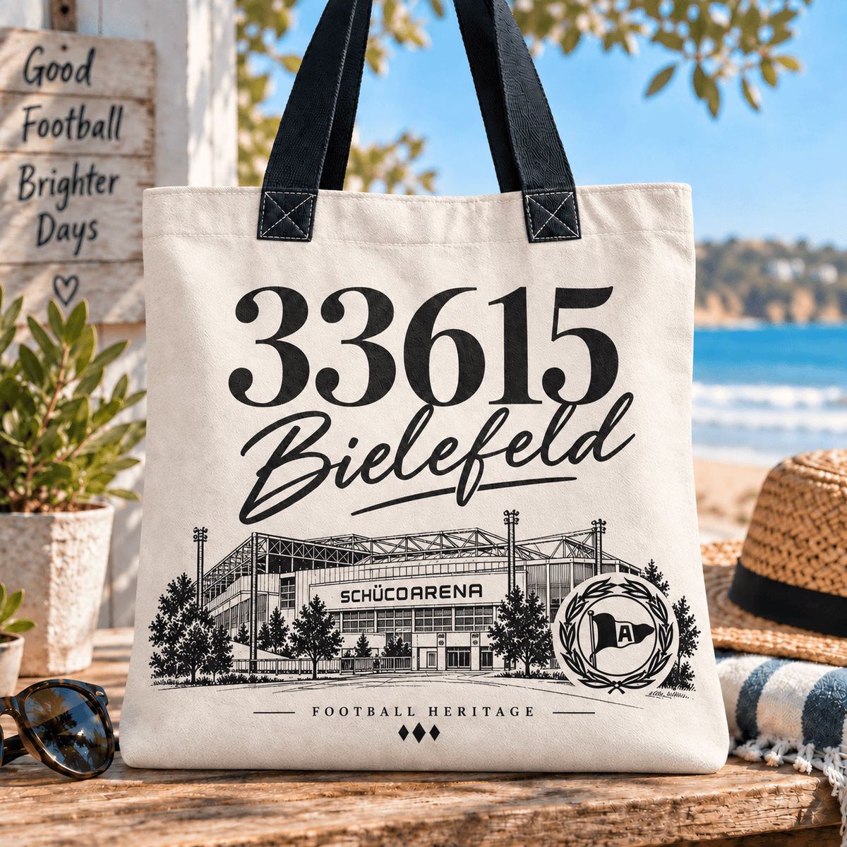 Arminia Bielefeld Football Heritage Canvas Tote Bag