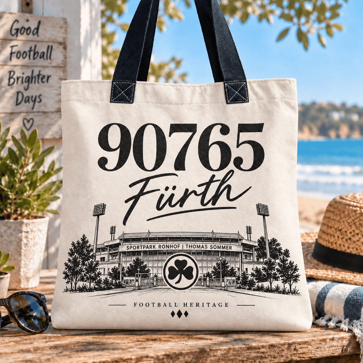 SpVgg Greuther Fürth Football Heritage Canvas Tote Bag