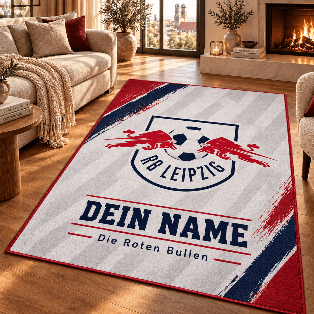 RB Leipzig Personalized Fan Area Rug – Limited Edition