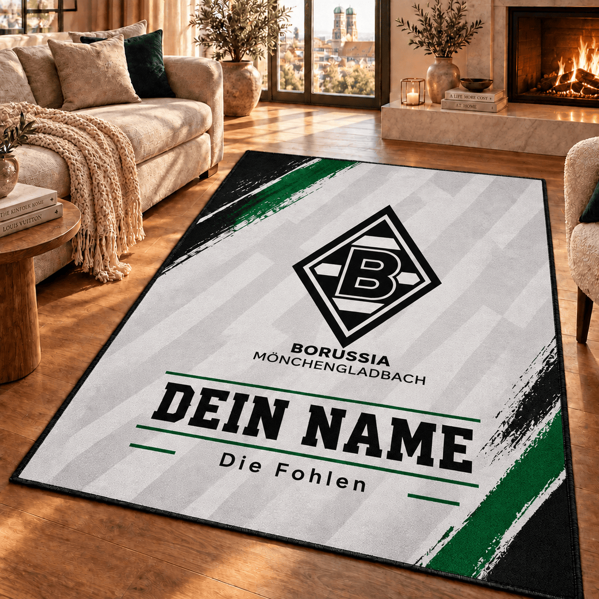 Borussia Mönchengladbach Personalized Fan Area Rug – Limited Edition