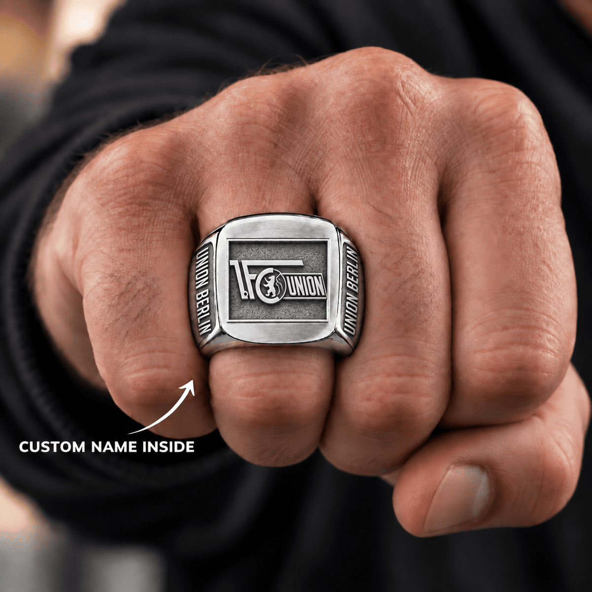 Union Berlin Men Ring Custom Name For Fan