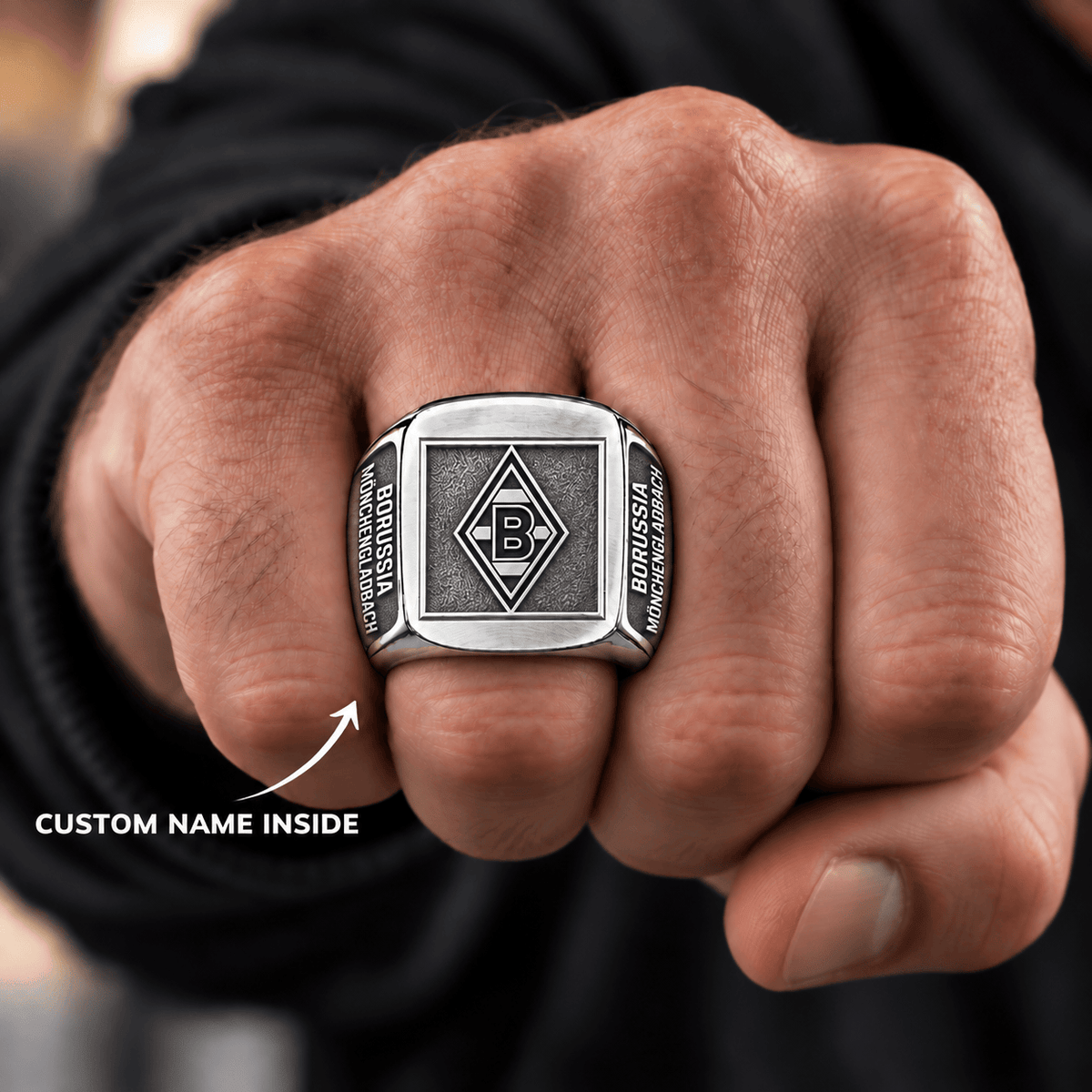 Borussia Mönchengladbach Men Ring Custom Name For Fan