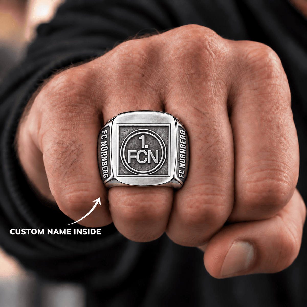 FC Nürnberg Men Ring Custom Name For Fan