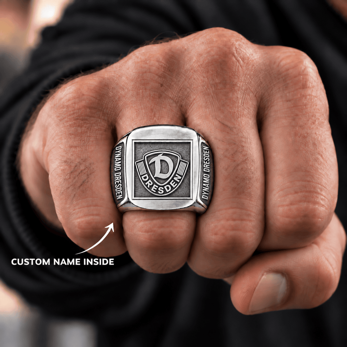 Dynamo Dresden Men Ring Custom Name For Fan
