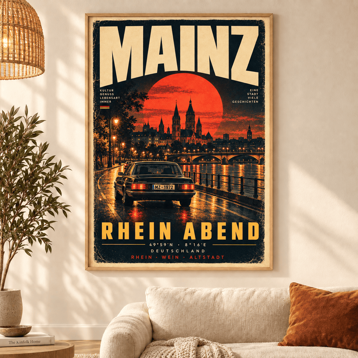 Mainz 05 Vintage Travel Poster – Retro City Wall Art