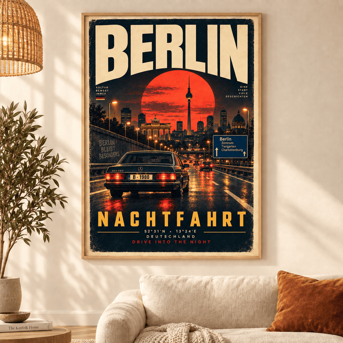 Union Berlin Vintage Travel Poster – Retro City Wall Art