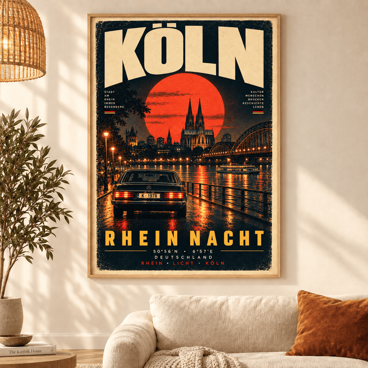 1. FC Köln Vintage Travel Poster – Retro City Wall Art