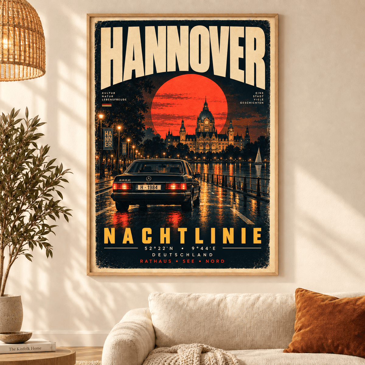 Hannover 96 Vintage Travel Poster – Retro City Wall Art