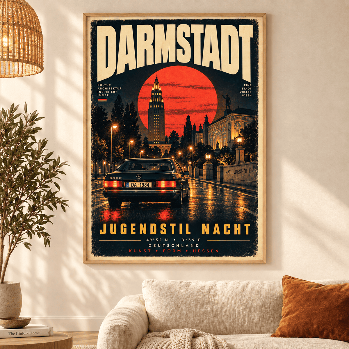 SV Darmstadt 98 Vintage Travel Poster – Retro City Wall Art