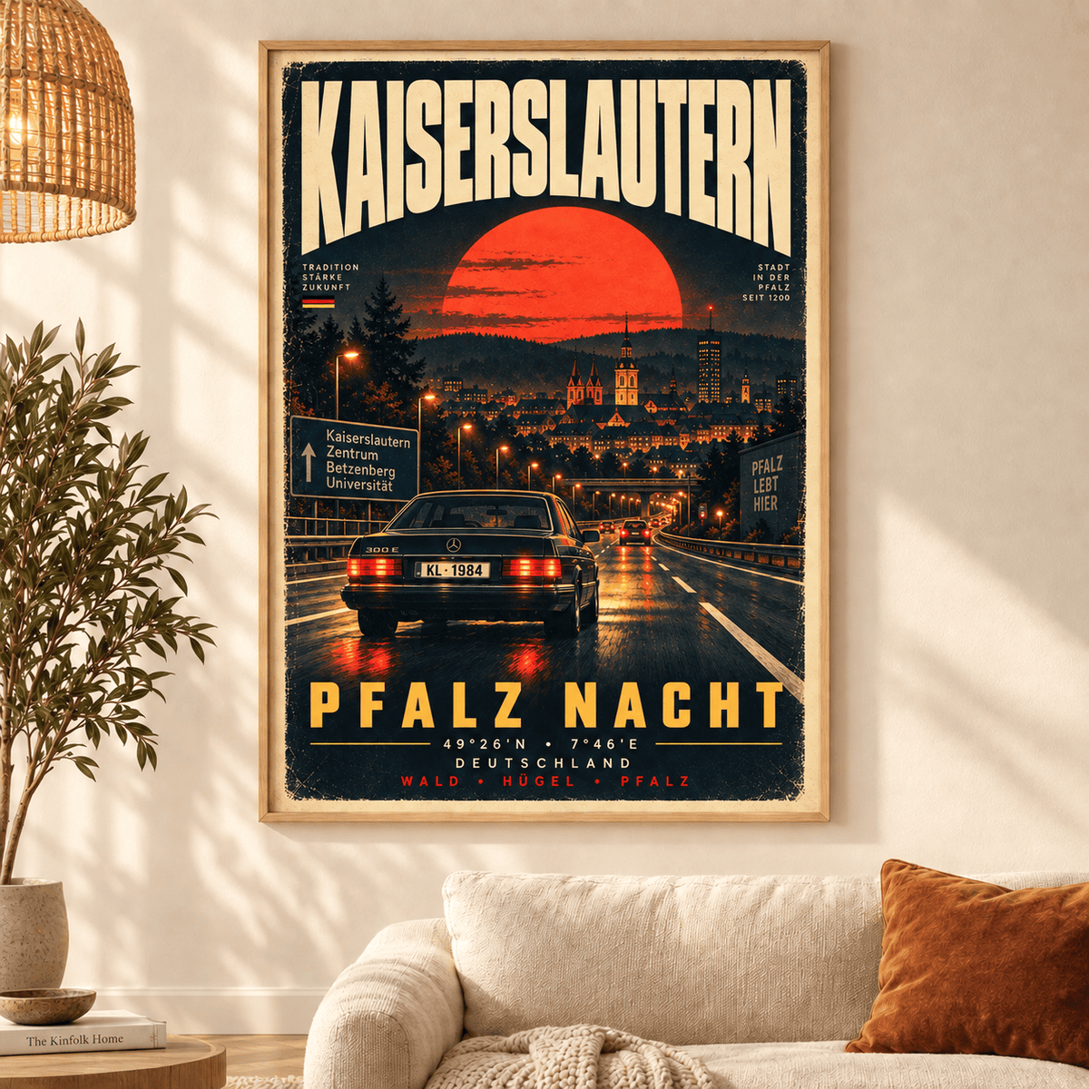 FC Kaiserslautern Vintage Travel Poster – Retro City Wall Art