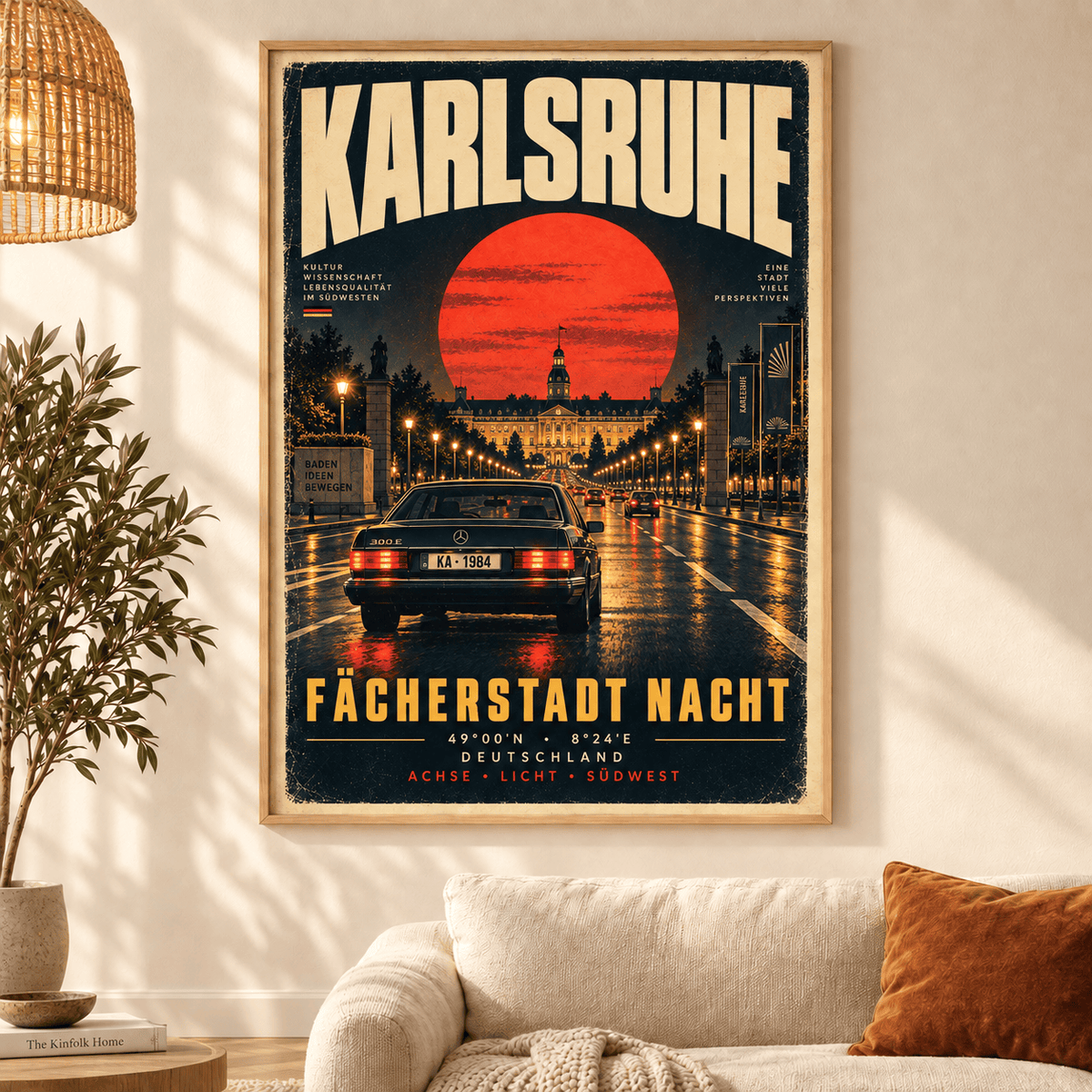 Karlsruher SC Vintage Travel Poster – Retro City Wall Art