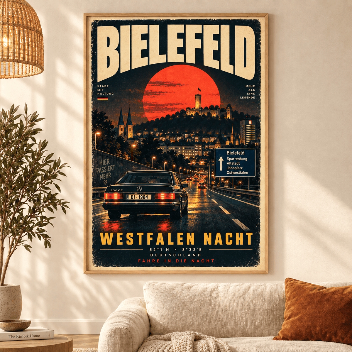 Arminia Bielefeld Vintage Travel Poster – Retro City Wall Art