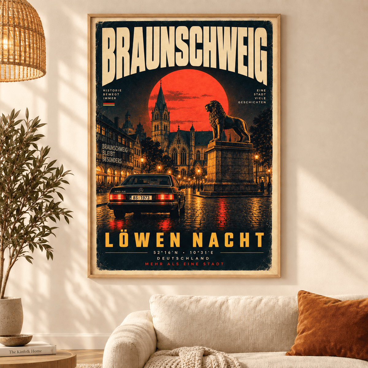 Eintracht Braunschweig Vintage Travel Poster – Retro City Wall Art