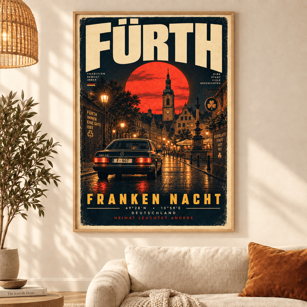 SpVgg Greuther Fürth Vintage Travel Poster – Retro City Wall Art