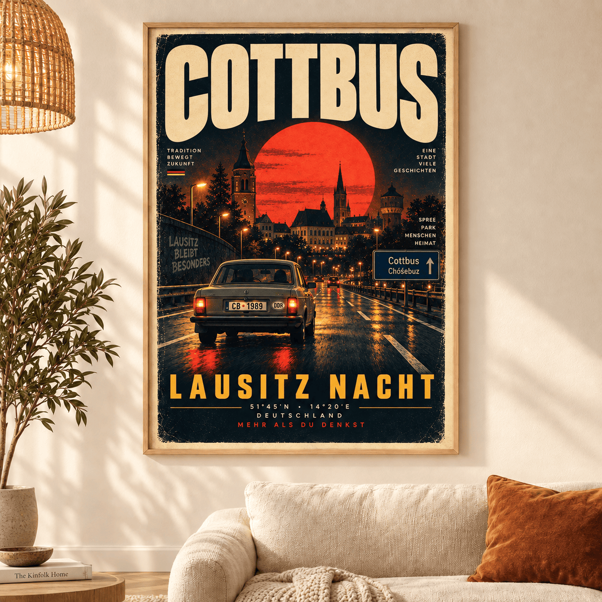 Energie Cottbus Vintage Travel Poster – Retro City Wall Art