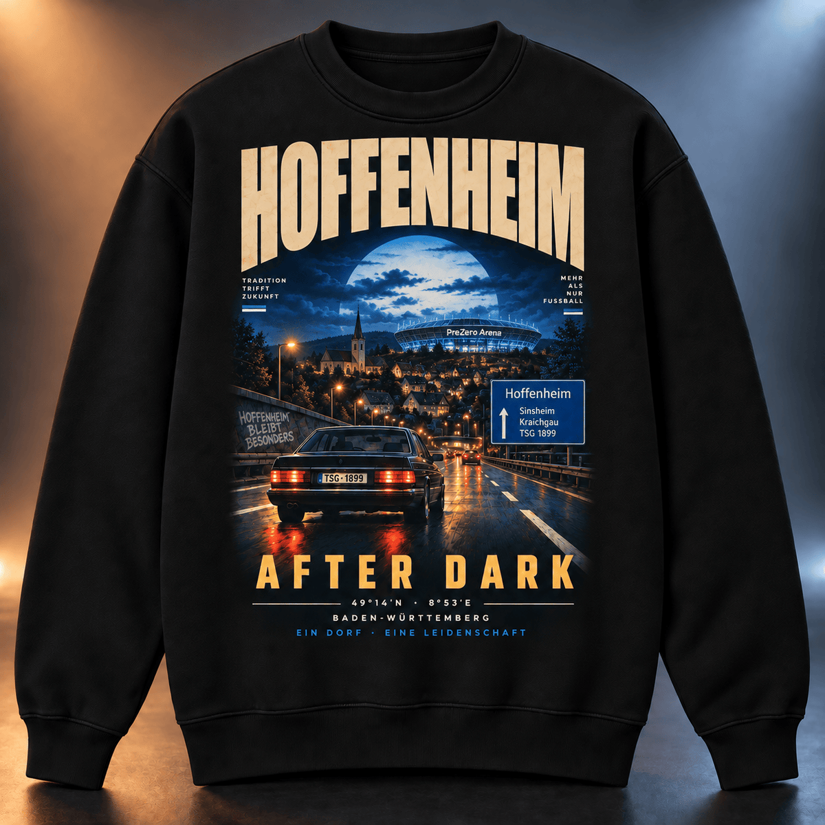 TSG Hoffenheim After Dark Sweatshirt – Vintage Cityscape Crewneck