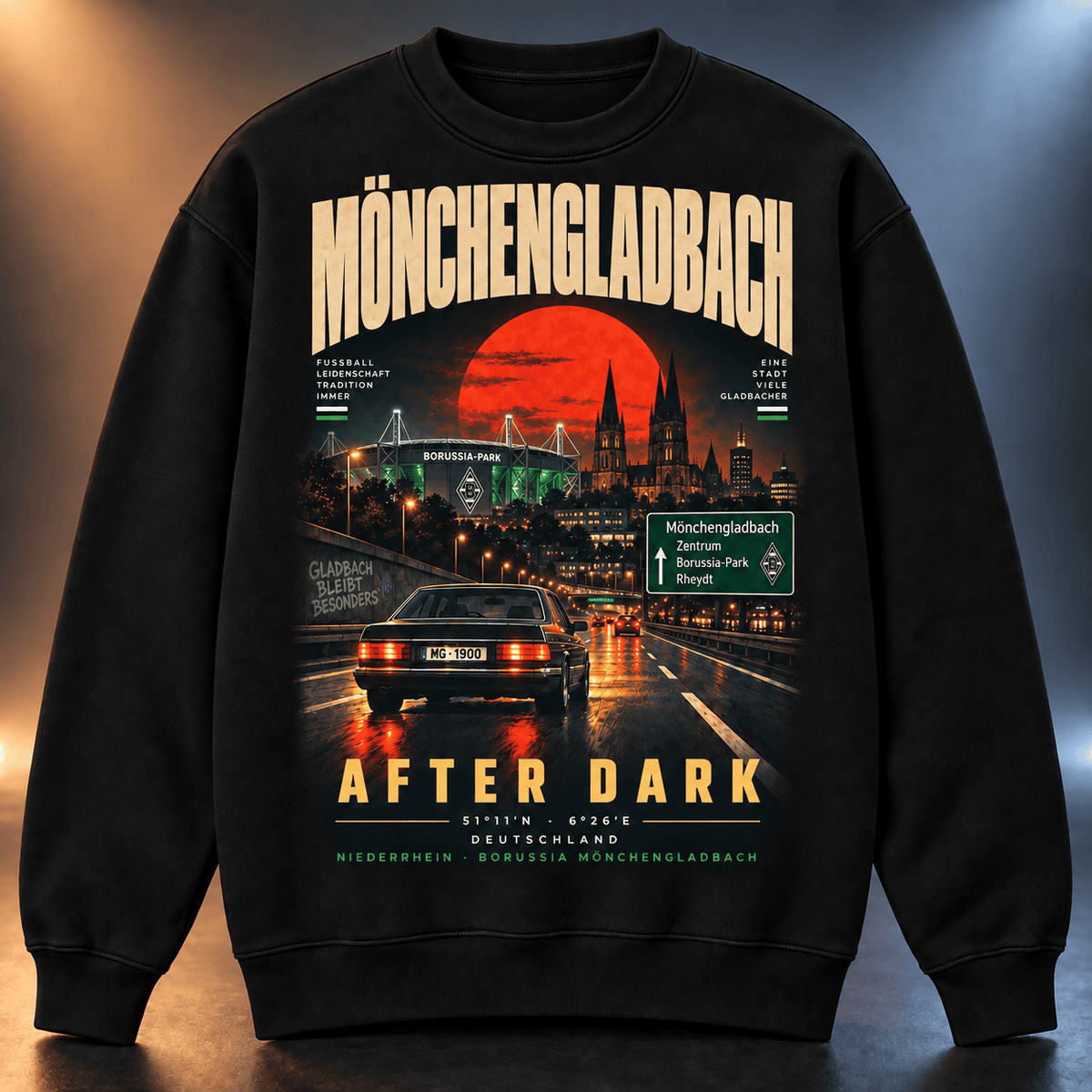 Borussia Mönchengladbach After Dark Sweatshirt – Vintage Cityscape Crewneck