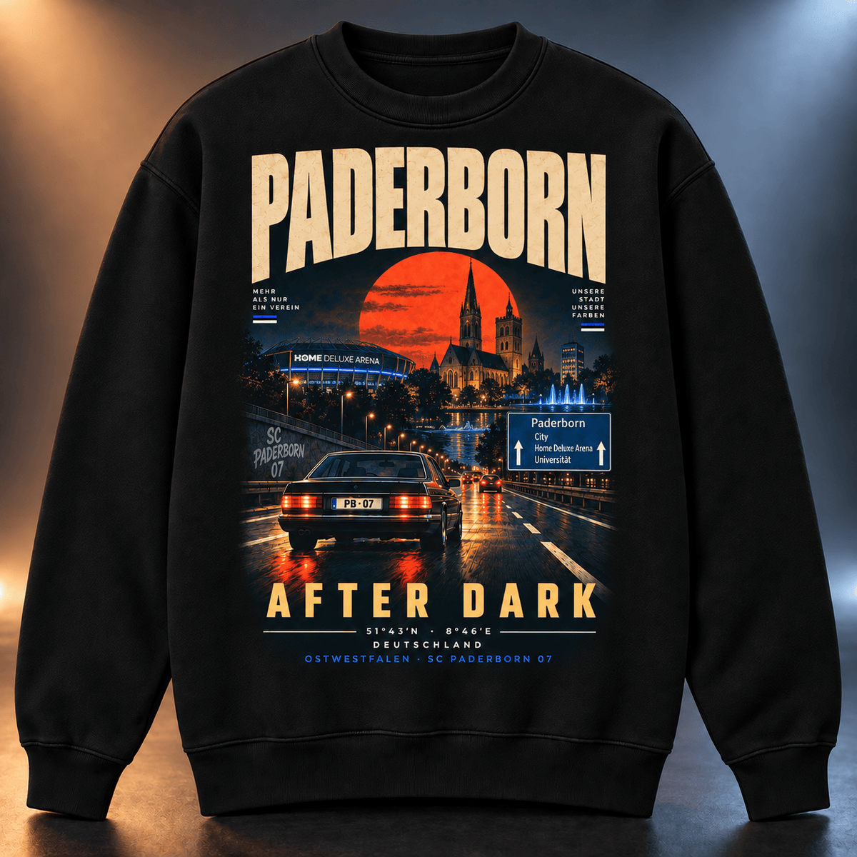 SC Paderborn 07 After Dark Sweatshirt – Vintage Cityscape Crewneck