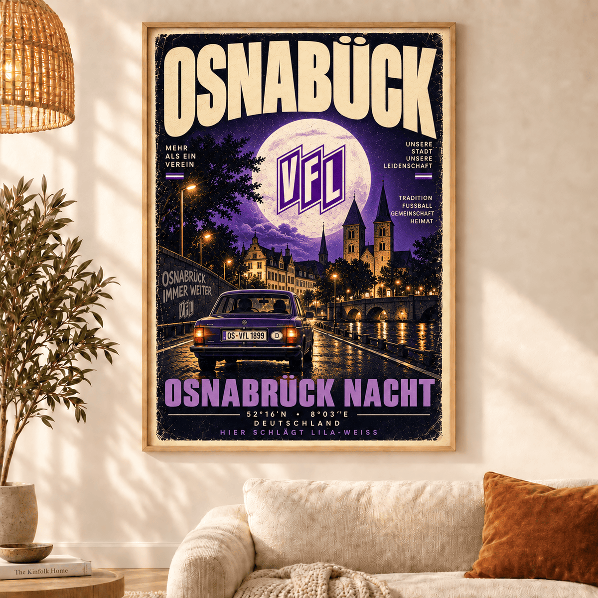 VfL Osnabrück Vintage Football Poster – Retro Stadium & City Wall Art