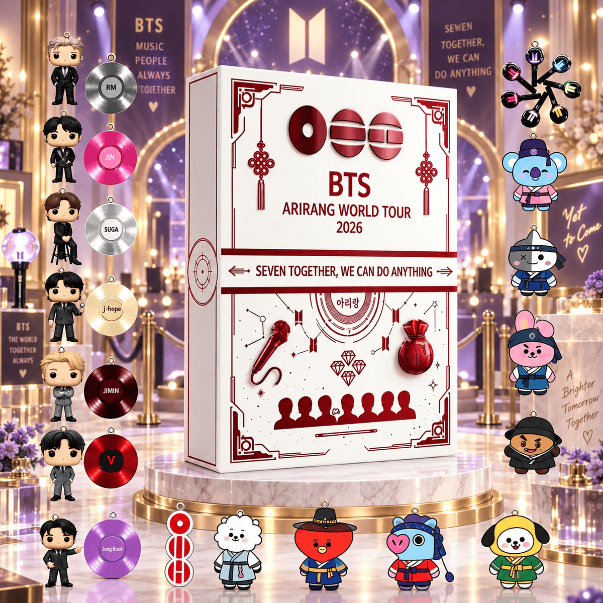 BTS Advent Calendar – 24 Days of Music & Chibi Ornaments Gift Box