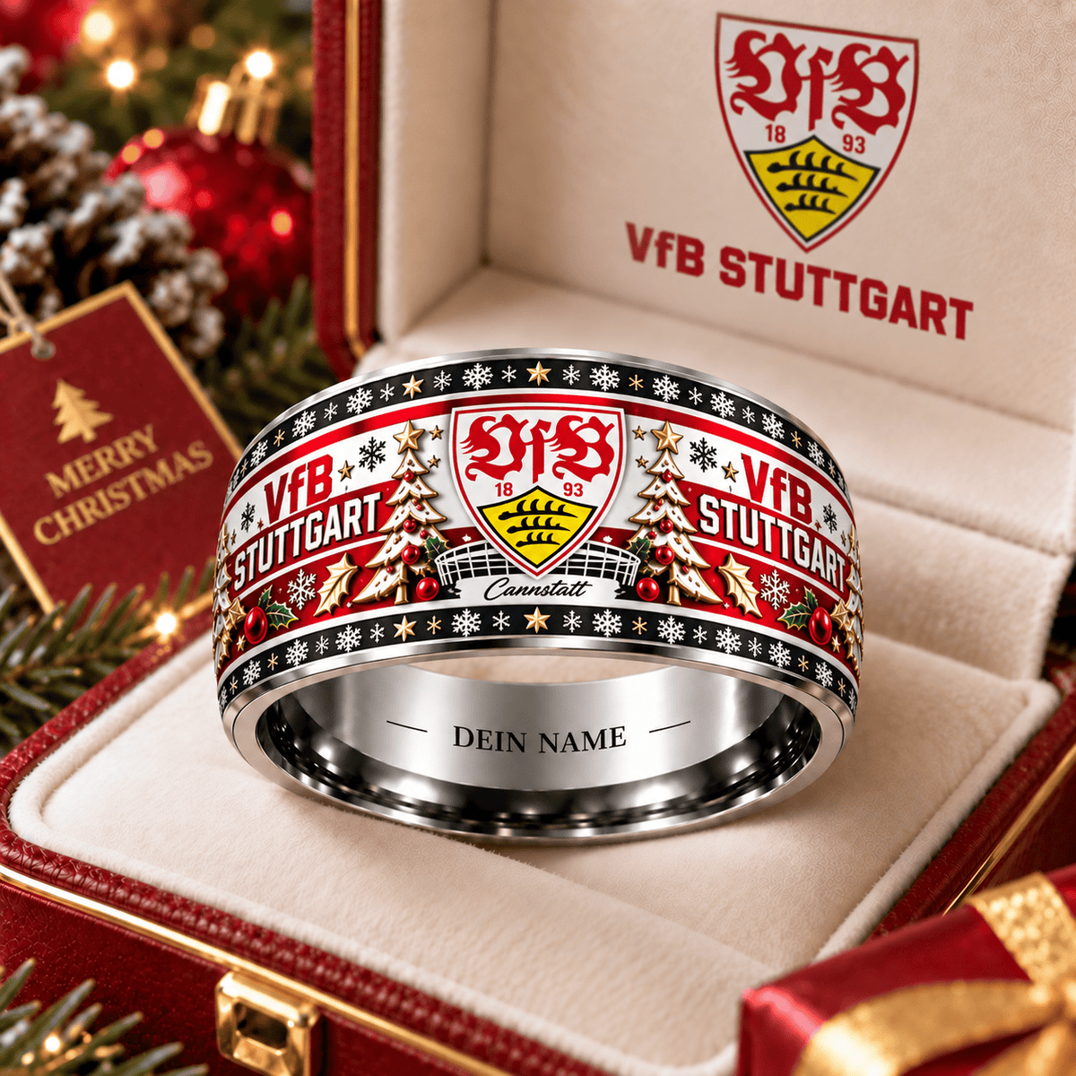 VfB Stuttgart Christmas Edition Personalized Ring