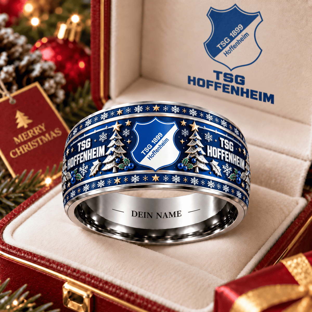 TSG Hoffenheim Christmas Edition Personalized Ring
