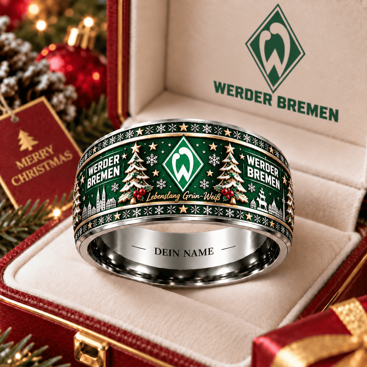 Werder Bremen Christmas Edition Personalized Ring