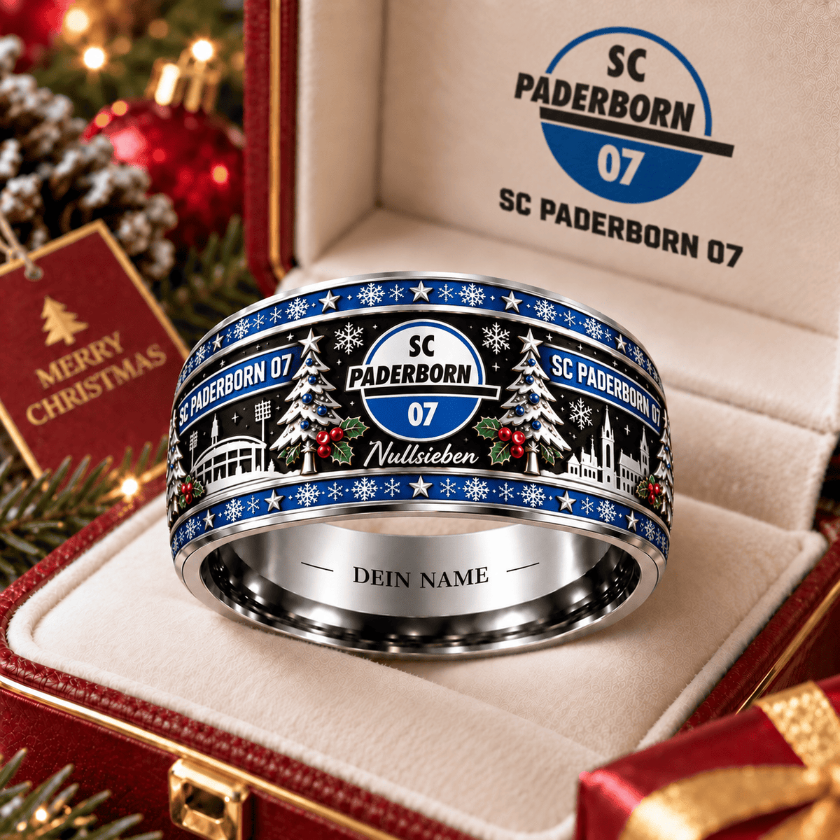 SC Paderborn 07 Christmas Edition Personalized Ring