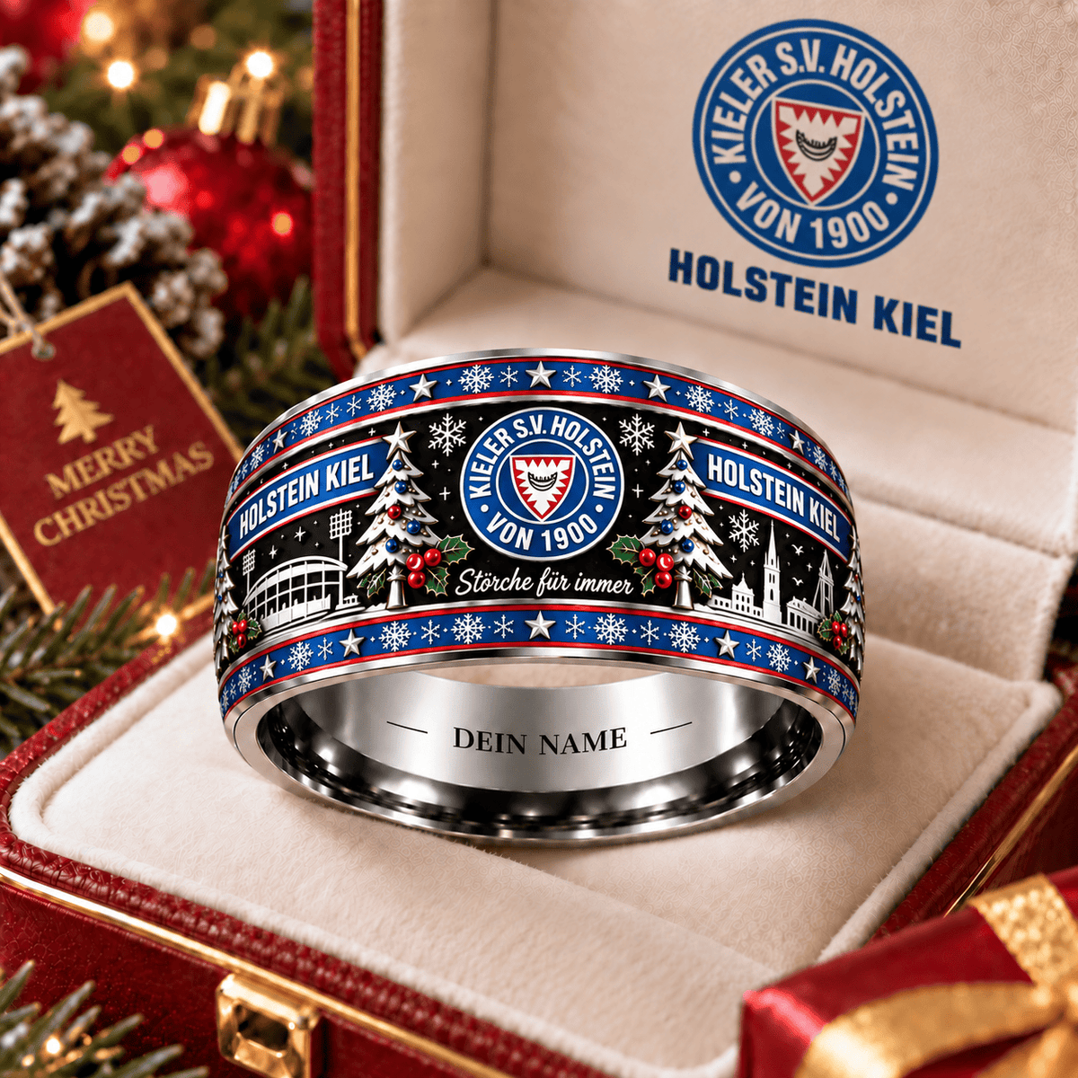 Holstein Kiel Christmas Edition Personalized Ring