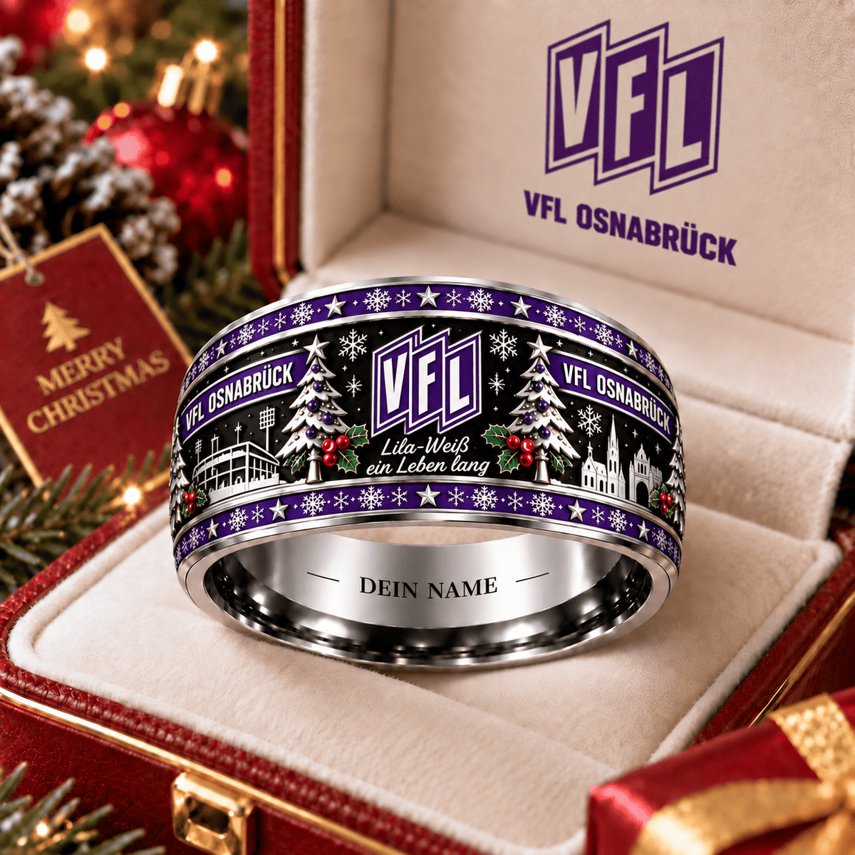 VfL Osnabrück Christmas Edition Personalized Ring