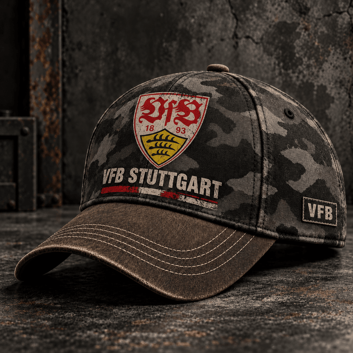 VfB Stuttgart Tactical Camo Cap – Retro Football Fan Baseball Hat