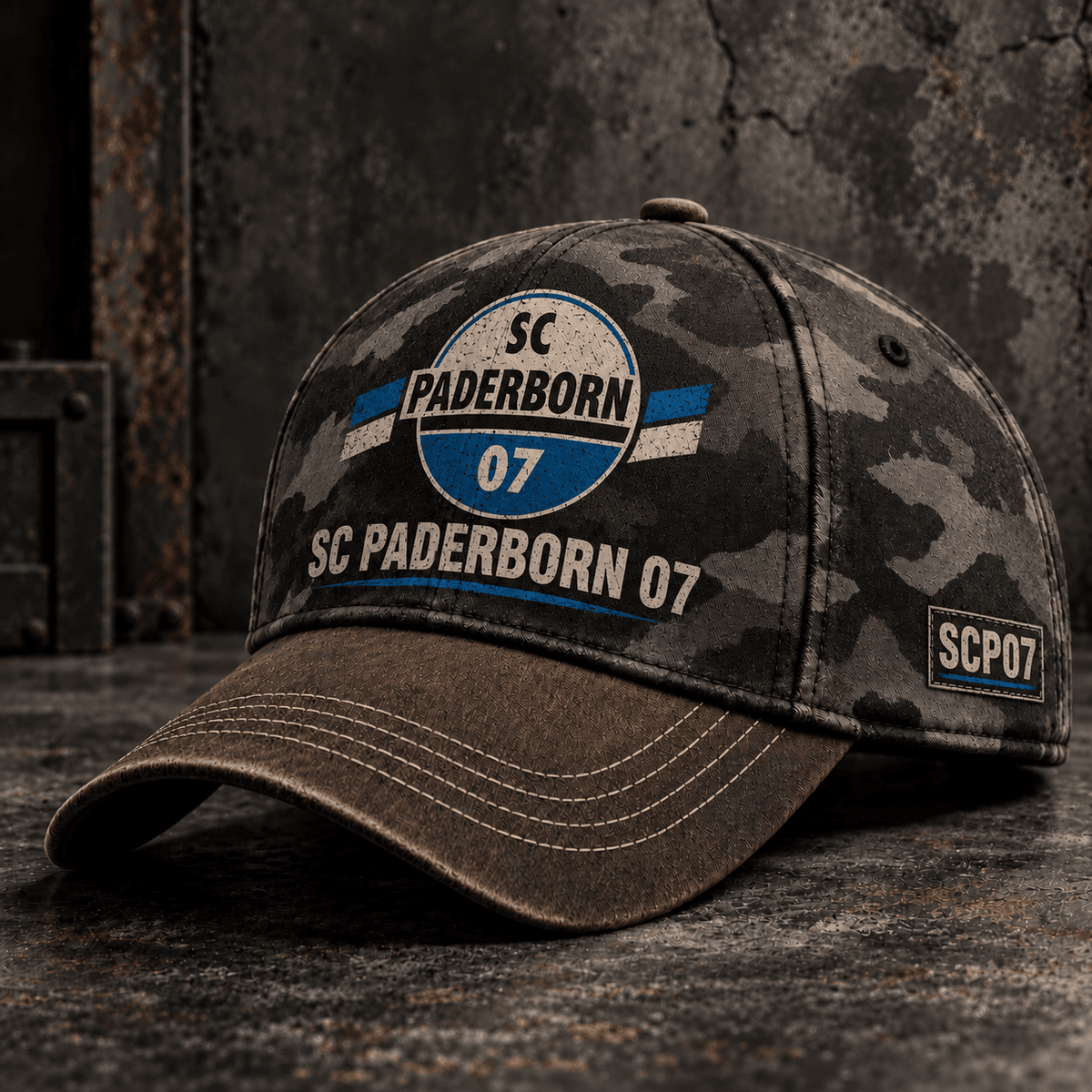 SC Paderborn 07 Tactical Camo Cap – Retro Football Fan Baseball Hat