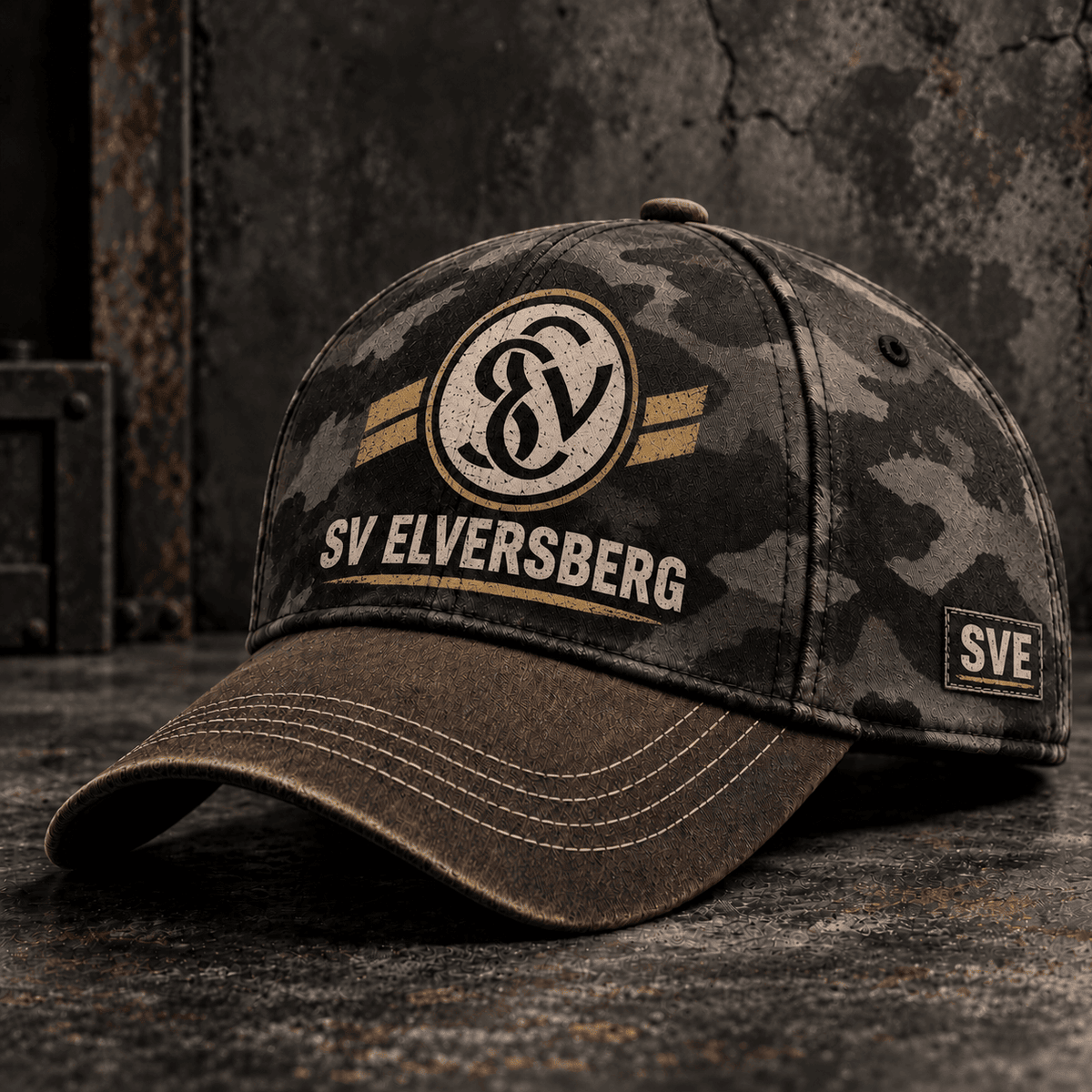 SV Elversberg Tactical Camo Cap – Retro Football Fan Baseball Hat