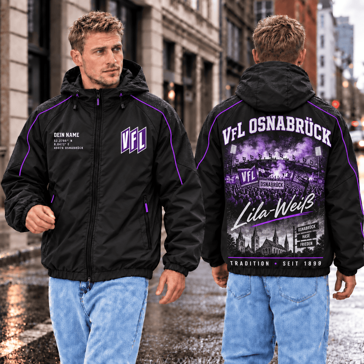 VfL Osnabrück Personalized Windbreaker – Stadium & Skyline Edition