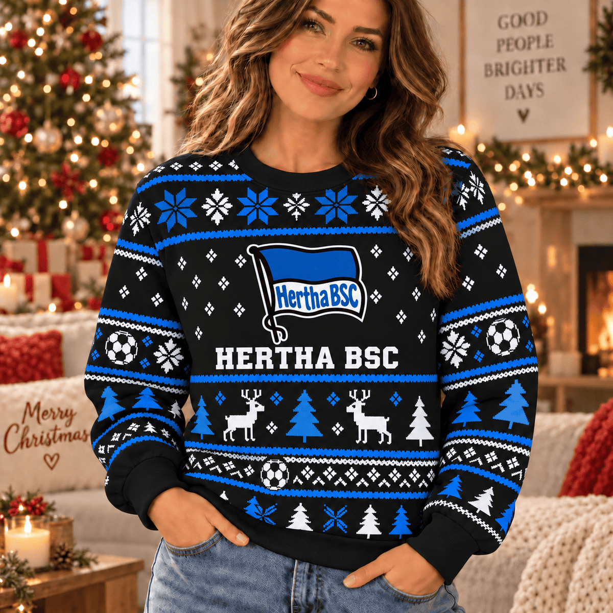 Hertha BSC Ugly Christmas Sweater