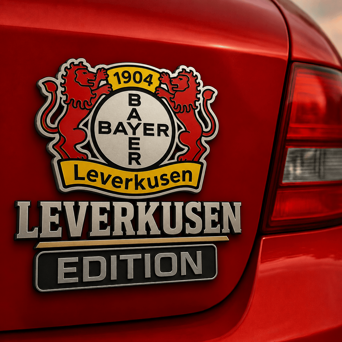 Bayer Leverkusen 3D Chrome Car Badge