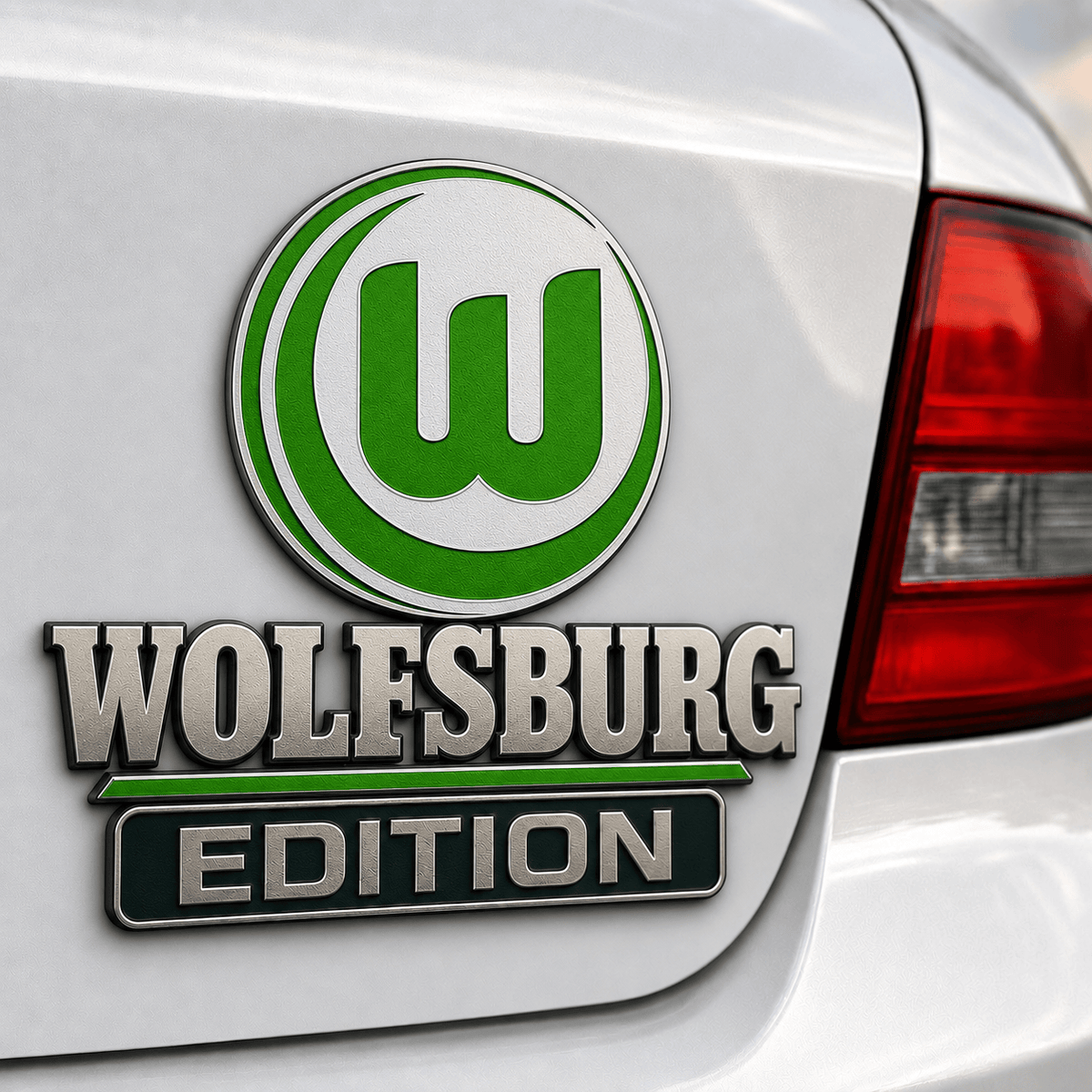 VfL Wolfsburg 3D Chrome Car Badge